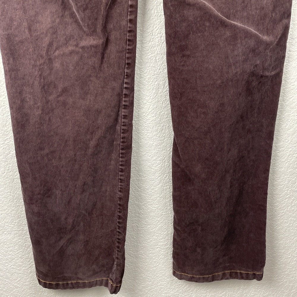 Prana Corduroy Pants Womens 12 Brown‎ Wide Leg Casual Outdoor Cabincore Y2K - Picture 7 of 12